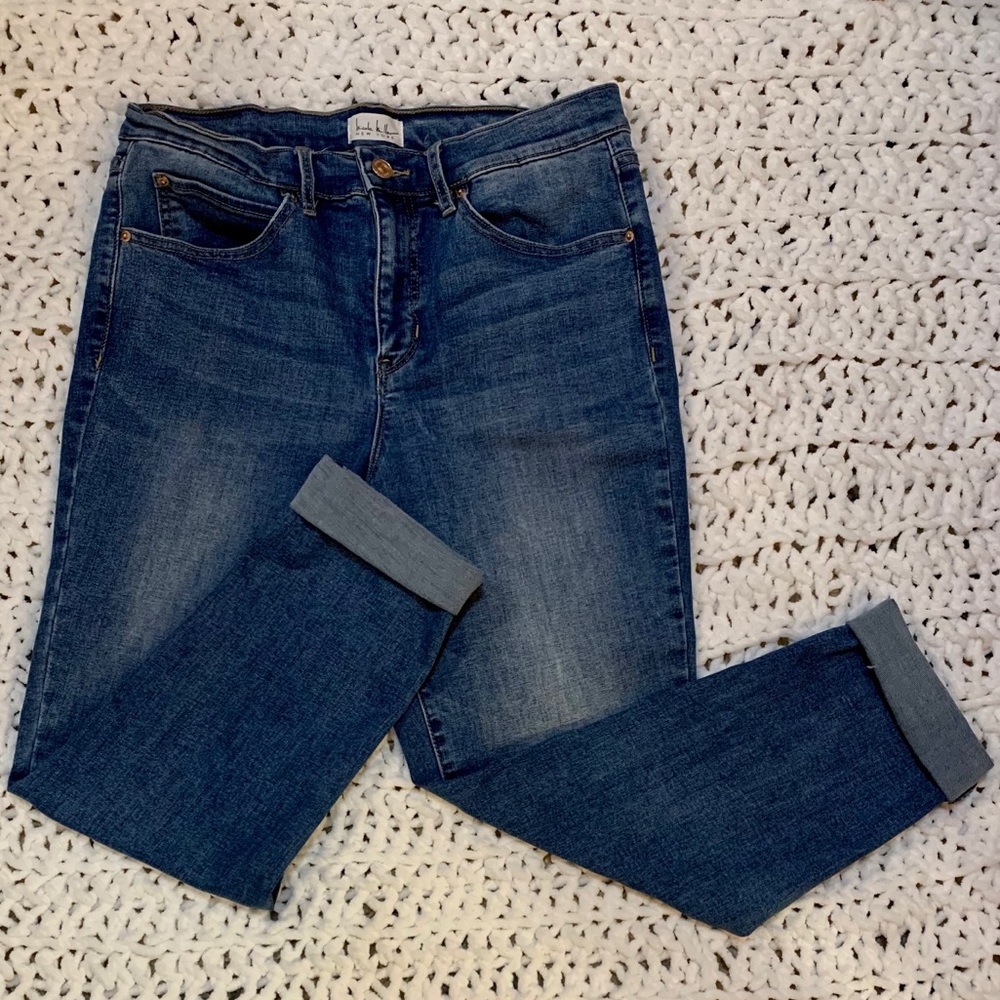 Nicole Miller high rise skinny jeans